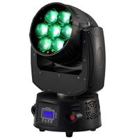 Led Moving Head Wash Zoom 7X15W 7-60 Degree RGBW(4IN1) Black Shell